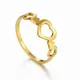 Skyrim Mode Hohl Herz Ring Edelstahl Gold Farbe Herzen Finger Ringe Liebe Schmuck valentinstag