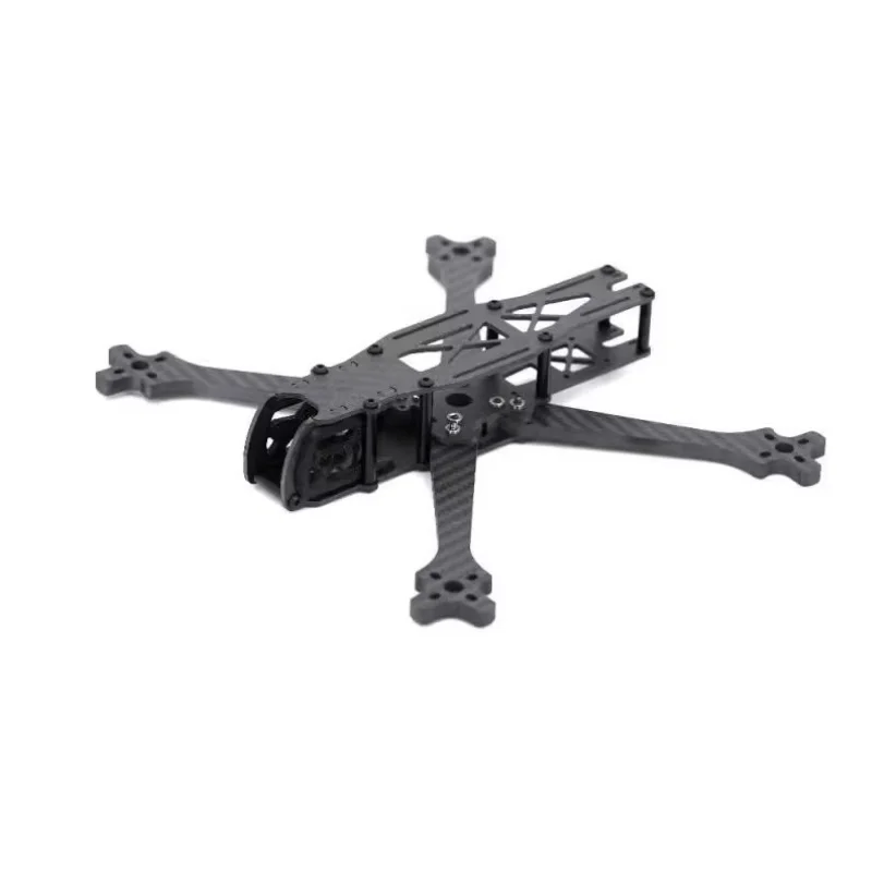 TBS Source One V6 5-Zoll-Quadrocopter-Rahmen aus Kohlefaser, X-Konfiguration, leicht, 136 g, 30 x 30, 20 x 20, Stapelmontage, sturzsicher Image