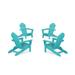TrexÂ® Outdoor Furnitureâ„¢ 4-Piece Monterey Bay Folding Adirondack Chair Conversation Set in Aruba