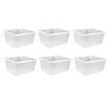 6 Pack Clear Bins Bins Hooks DIY Accessories Workbench Small Bins Fit 1/4 -1/8 Board