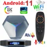 A95X F4 Android 11 Smart TV Box Amlogic S905 X4 8K 4K HD YouTube 5G Wifi BT 4G 32G 64G 128G RGB