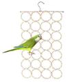 RONSHIN Bird Climbing Net Parrot Swing Toys With Hooks Bird Supplies For Cockatoos Parakeets Lovebirds (random Color)