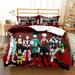 NEW My Hero Academia Bedding Bed Set Full Queen Size with 2 Pillowcases Deku Todoroki Bakugo Action Figures for Fans