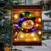 Lighted Winter Garden Flag for Outside Led Snowman Garden Flag Winter Yard Flag Winter Garden Flags 12x18 Double Sided for Outdoor Yard Garden Lawn Decoration