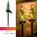 RONSHIN Solar Christmas Tree Lights With 600MA Rechargeable Battery IP45 Waterproof Energy Saving Solar Powered Lawn Lamps