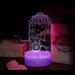 Night Light ZKCCNUK Valentine s Day USB Acrylic Night Light Lamp Home Decoration Gifts LED Lights Lamp for Home Room Decor on Clearance