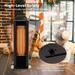 Amijoy Electric Patio Heater 1200W Freestanding Double-Sided Patio Heater w/Tip-Over Protection Silent Heating Constant Temperature