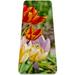 Spring Tulip Flower Bloom Pattern TPE Yoga Mat for Workout & Exercise - Eco-friendly & Non-slip Fitness Mat