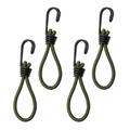 4 Pcs Tent Elastic Lanyard Ground Pegs Fixing Buckle Rope Tensioner Outdoor Camping Hook Fixed