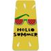 Hello Summer Yellow Pattern TPE Yoga Mat for Workout & Exercise - Eco-friendly & Non-slip Fitness Mat