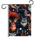 Pattern of Animals with American Flag Pattern Garden Banners: Outdoor Flags for All Seasons Waterproof and Fade-Resistant Perfect for a Variety of Outdoor Settings