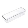 Pnellth Transparent Drawer Storage Boxï¼ŒClear Acrylic Drawer Organizer Drain Holes Drawer Storage Tray Stackable Storage Bin