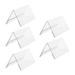 5 Pcs Display Board Shelf Acrylic Name Plate Desk Organizer Tents for Stand Placed Cards Transparent Guest Showing