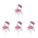 4pcs Folding Mini Chair Dolls Folding Chair Mini House Folding Chair Miniature Furniture