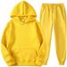 2 Piece Outfits for Men Women Casual Long Sleeve Pullover Hoodie Sweatshirt and Sweatpants Workout Sets Tracksuit