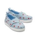 TOMS Kids Tiny Alpargata Denim Hearts Toddler Shoes Blue/Multi, Size 5