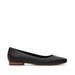 TOMS Women's Black Briella Leather Flat Shoes, Size 7.5