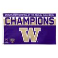 WinCraft Washington Huskies College Football Playoff 2024 Sugar Bowl Champions 3" x 5" One-Sided Deluxe Flag