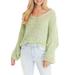 Free People Sweaters | Free People Sweater Coconut V-Neck Green Sz Xs New Nwt 525 | Color: Green | Size: Xs