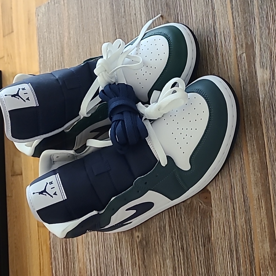 Nike Shoes | Brand New Nike Aj 1-Mids (Never Worn, Pristine Condition) | Color: Blue/Green/White | Size: 43eu