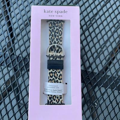 Kate Spade Accessories | Kate Spade New York - Silicone Band For 38/40 /41mm Apple & Samsung Galaxy Watch | Color: Black/Brown | Size: Os