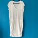 Athleta Dresses | Athleta White Cotton Ruched Dress | Color: White | Size: L