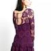 Free People Dresses | Beautiful Free People Night Out Crochet Mini Dress, Size S | Color: Purple | Size: S