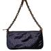 J. Crew Bags | J. Crew Blue Silk Polka Dot Metal Chain Link Strap Mini Bag On The Go Purse | Color: Blue | Size: Os