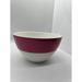 Kate Spade New York Dining | Kate Spade Lenox Sadie Street Blush Cereal Soup Bowl Bright Pink White Gold | Color: Pink/White | Size: Os