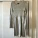 American Eagle Outfitters Dresses | American Eagle Grey Skater Dress With Bell Sleeves | Color: Gray | Size: M