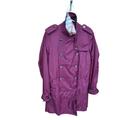 Burberry Jackets & Coats | Burberry Trench Coat Women's 6 Purple Solid Buttons Epaulettes Printed L | Color: Purple | Size: 6