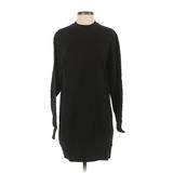 Divided by H&M Casual Dress - Sweater Dress Crew Neck Long Sleeve: Black Dresses - New - Women's Size X-Small