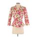 Ann Taylor Blazer Jacket: Pink Floral Jackets & Outerwear - Women's Size 2 Tall