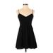 Express Casual Dress - Mini: Black Solid Dresses - Women's Size Small