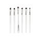 VIPAVA Makeup Brush Sets 6pcs/set Eye Makeup Brushes, Various Sizes Of Fiber Hair Eye Shadow Brushes, Professional Makeup Tools (Color : White)