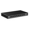 MokerLink 8 Port 10Gbps SFP+ Switch, Support 1G/2.5G/10G SFP Module, 160Gbps Bandwidth, Fanless Unmanaged Plug and Play Ethernet Switch