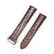 CZKE Crocodile Genuine Leather Watch Band For Omega Strap Watch Seamaster Speedmaster 300 DeVille Watchband Bracelet 19mm 20mm 21mm (Color : Brown-silver, Size : 21mm)