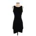 Treasure & Bond Casual Dress - Bodycon Scoop Neck Sleeveless: Black Print Dresses - Women's Size 2X-Small