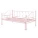 Winston Porter Nzinga Twin Iron Daybed Metal in Pink | 36.8 H x 42.9 W x 78.7 D in | Wayfair E1FA523698D9439F99030C4661D8B070