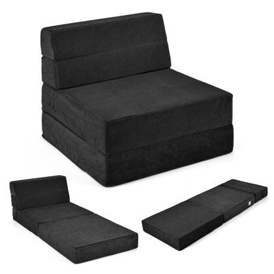 Costway Tri-fold Folding Sleeper Sofa Bed for Livi...