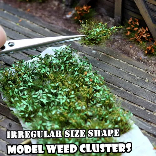 Simulation Boden Gras Cluster Modell für die Herstellung von Ho Eisenbahn Gebäude Sand Tisch
