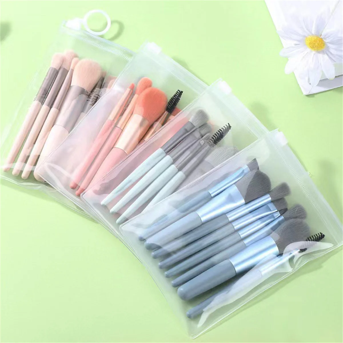 8-teiliges weiches, flauschiges Make-up-Pinsel-Set für Kosmetika, Foundation, Rouge, Puder, Lidschatten, Kabuki, Blending, Make-up-Pinsel, Beauty-Tool