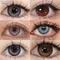 Lentilles de contact pour documents, lentilles cosmétiques cosplay, rouge, rose, niveau 14.5mm,