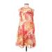 Calvin Klein Casual Dress: Orange Print Dresses - Women's Size 6