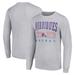 Men's Starter Heather Gray Quebec Nordiques Retro Graphic Long Sleeve Crew T-Shirt