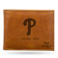 Brown Philadelphia Phillies Personalized Billfold Wallet