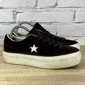 Converse Shoes | Converse One Star Platform Purple Velvet Sneakers Women's Size 8.5 Lace Up Shoes | Color: Purple | Size: 8.5