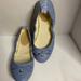 Michael Kors Shoes | Michael Kors Light Blue Juliette Logo Lock Ballet Flats New Size 7 (New) | Color: Blue | Size: 7