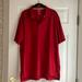 Adidas Shirts | Adidas Golf Clima Cool Men's Red Striped Short Sleeve Polo Shirt Xl Extra Large | Color: Red | Size: Xl