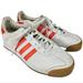 Adidas Shoes | Adidas Samoa Neon Orange Stripe Sneaker 6.5 | Color: Orange/White | Size: 6.5